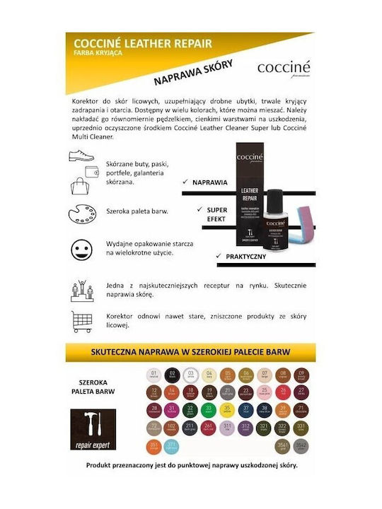 Coccine Black Shoe Leather Color Corrector 10ml