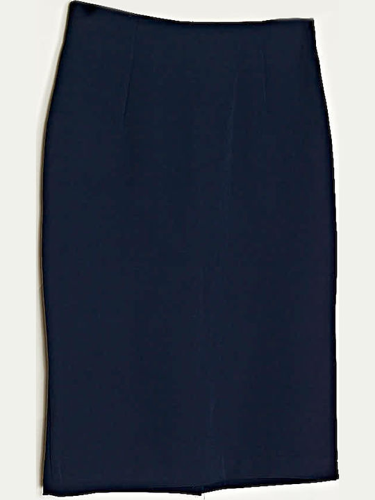 Φούστα Pencil Στενή Γραμμή Navy Blue