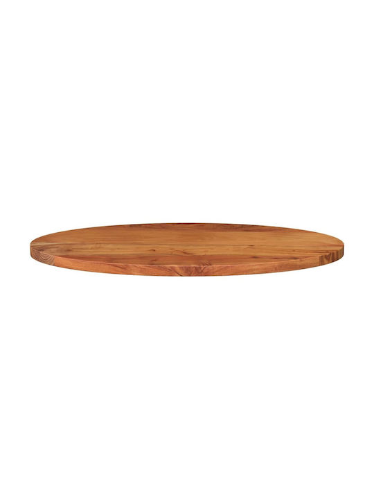 vidaXL Oval Table Surface made of Solid Wood Acacia 100x40x2.5cm 370800 1pcs