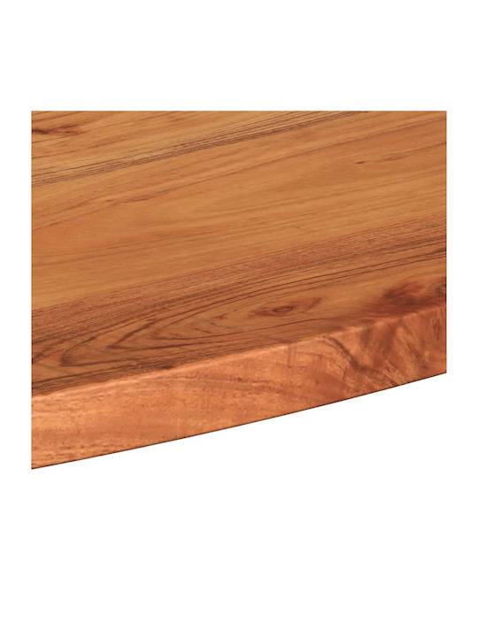 vidaXL Oval Table Surface made of Solid Wood Acacia 110x40x3.8cm 370811 1pcs