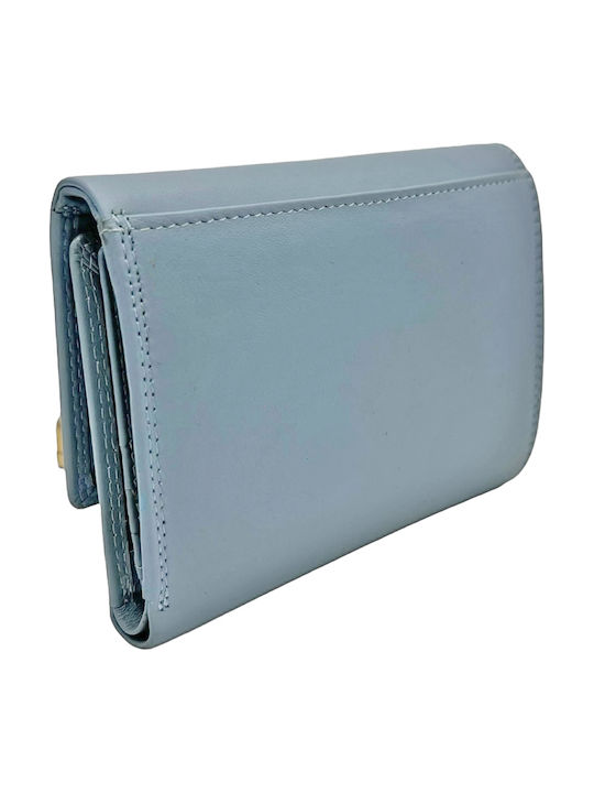 Leather Women's Wallet Classic Blue