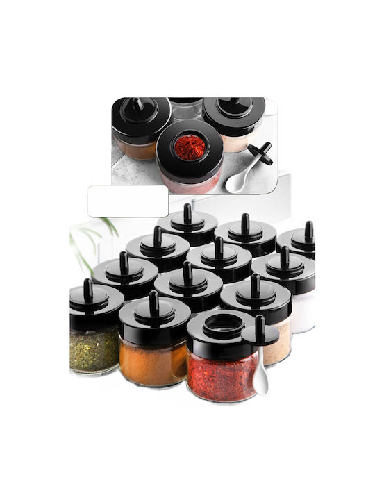 964FRM1705 Spice Jar Glass Transparent 12pcs