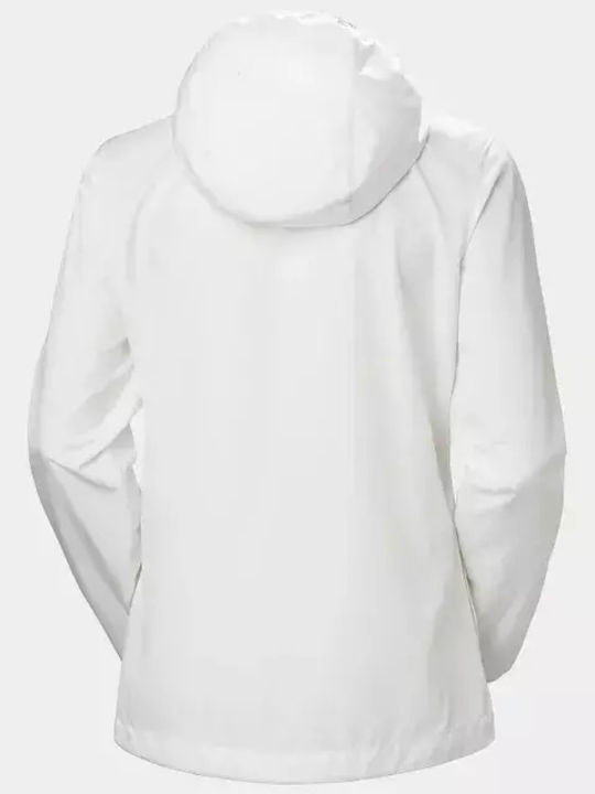 Salt Women's Short Lifestyle Jacket Windproof for Spring or Autumn White