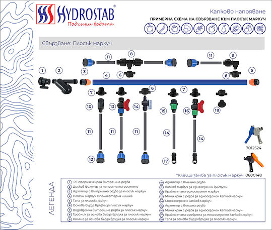 Hydrostab HS0121424 Conductă de irigare