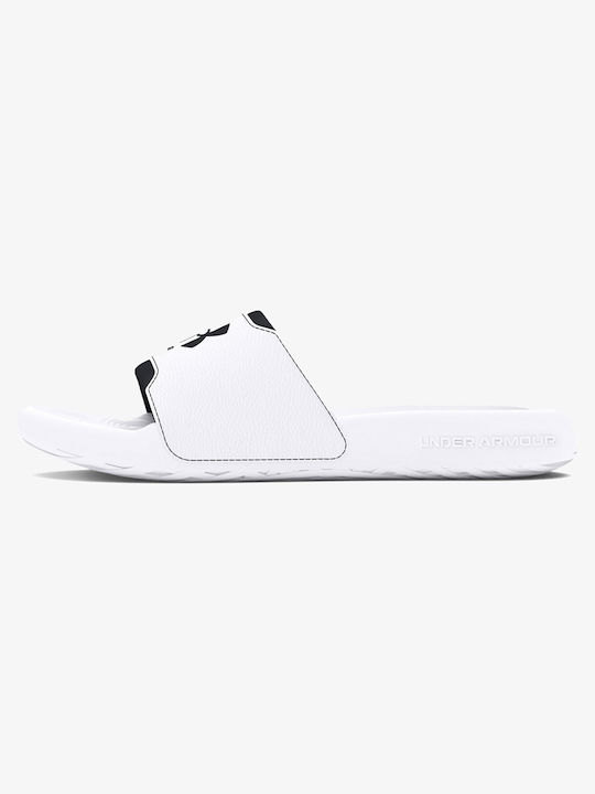 Under Armour Ανδρικά Slides Λευκά