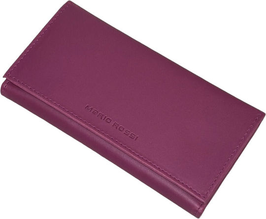 Mario Rossi Tobacco Pouch With Magnetic Clasp 16x8cm Fuxia