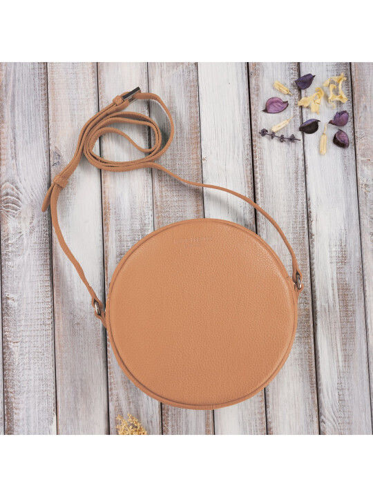 Leder Damentasche Schultertasche Orange