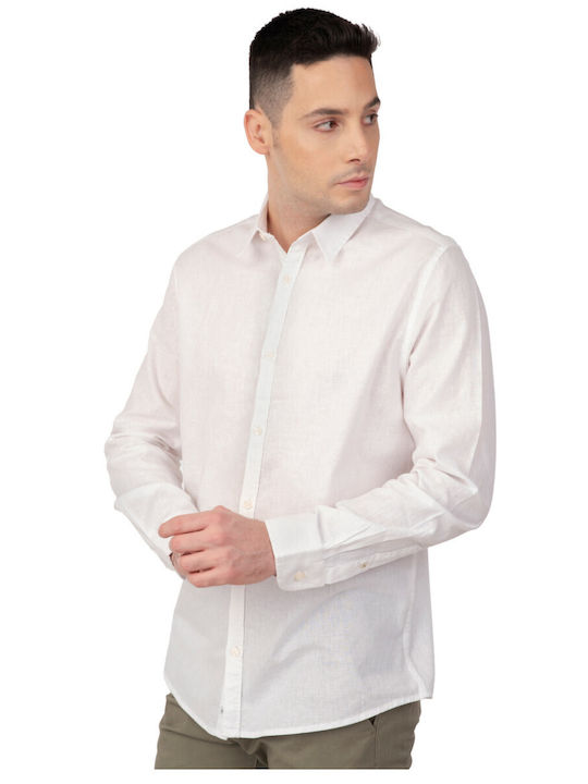 Rebase Men's Shirt Linen Off White