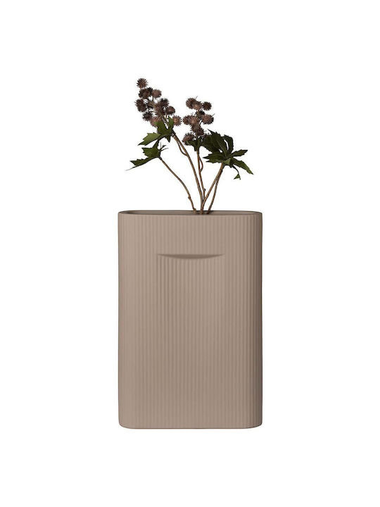 House Nordic Decorative Vase Brown 8.5x8.5x35.5cm