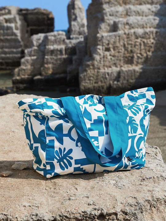 Dock & Bay Geantă De Plajă Din Material Textil Albastră