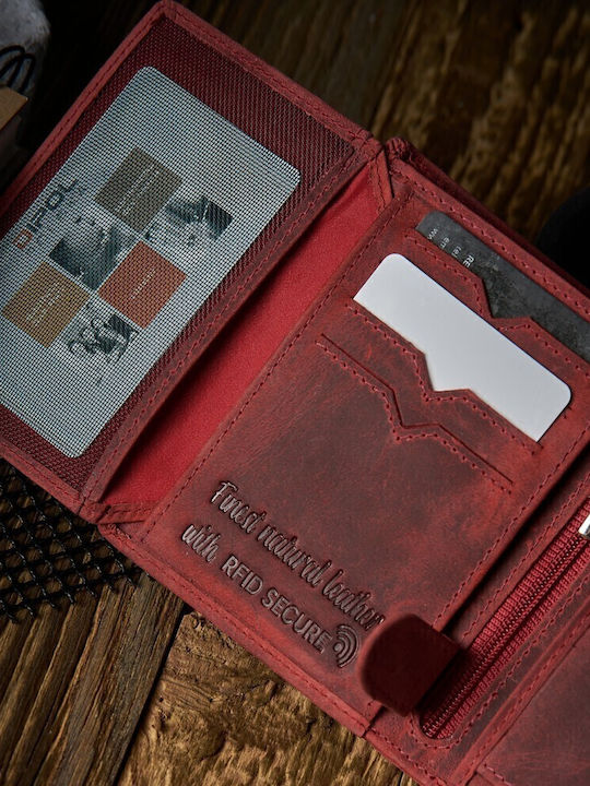 Small Women's Wallet Classic with RFID Red