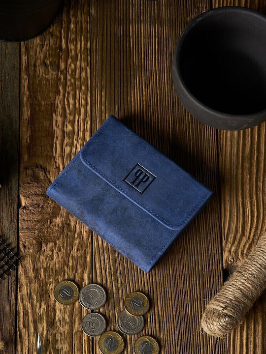 Μικρό Γυναικείο Πορτοφόλι με RFID Navy Μπλε