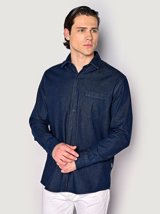 Brokers Jeans Men's Shirt Navy Blue