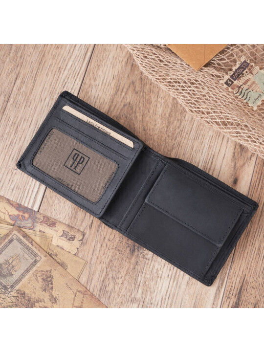 Мъжко Портфейл с RFID Черен