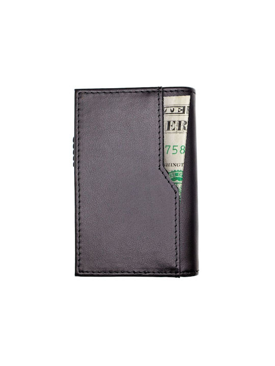 Cactus Men's Leather Card Wallet with RFID Brown