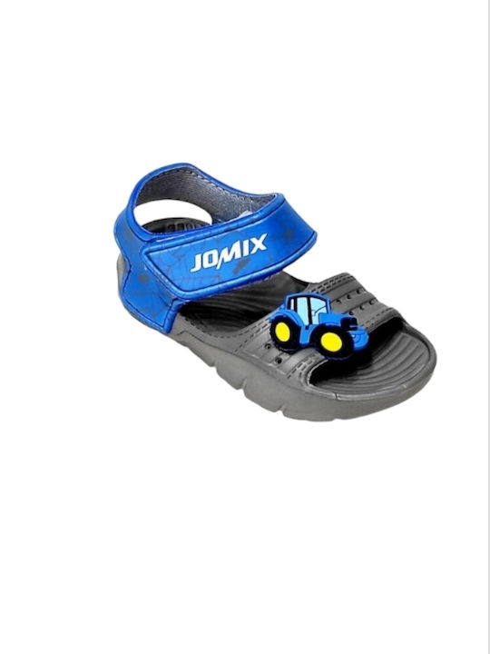 Jomix Children's Beach Shoes Gray Anthracite - Blue Tractor