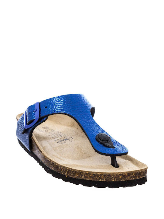 Tsoumpas Women's Flat Sandals in Blue Color