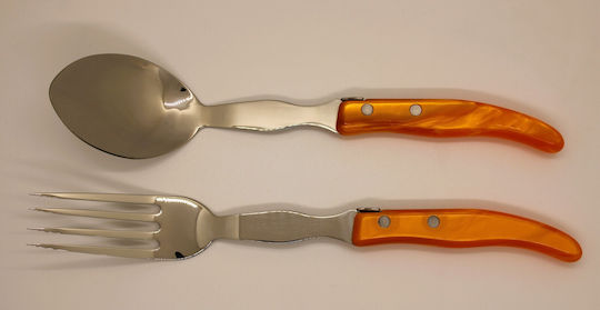 Laguiole Σετ Kochutensilien 2Stück Orange