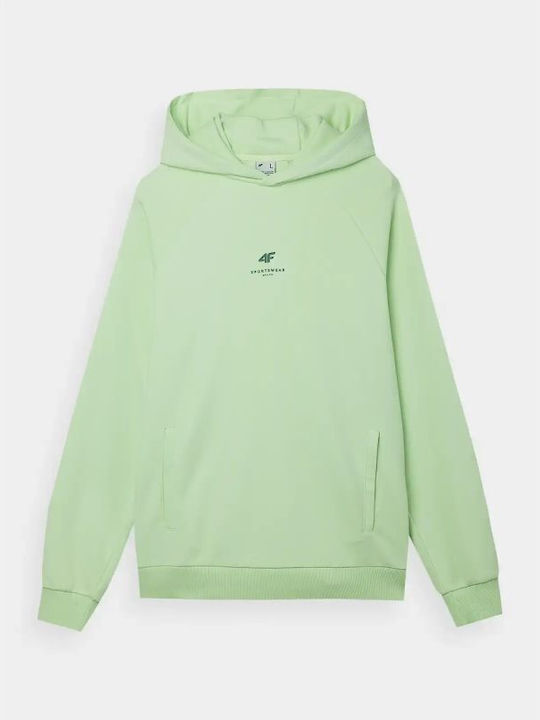 4F Men's Sweatshirt with Hood Green