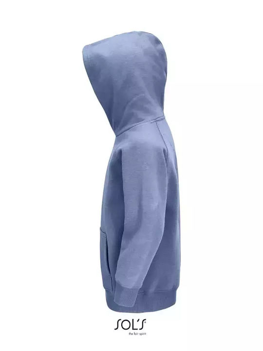 Hanorac Copii cu Glugă și Buzunare Light Blue
