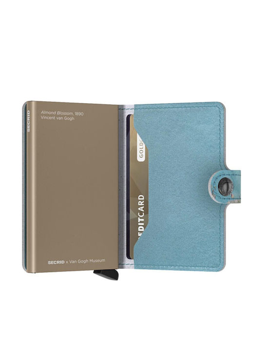 X Van Gogh Museum Miniwallet Δερμάτινο Ανδρικό Πορτοφόλι Καρτών Almond Blossom