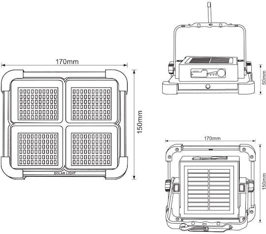 Vivalux Solar Jobsite Light LED