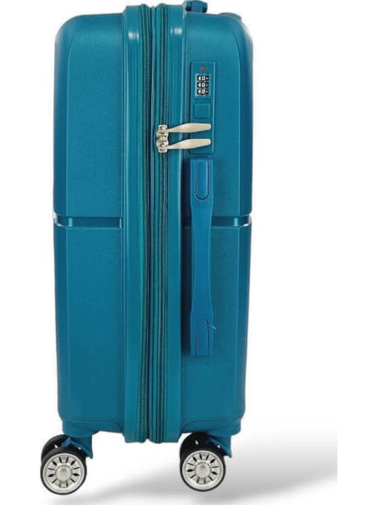 Forecast Reisekoffer Hart Blau mit 4 Räder Höhe 55cm