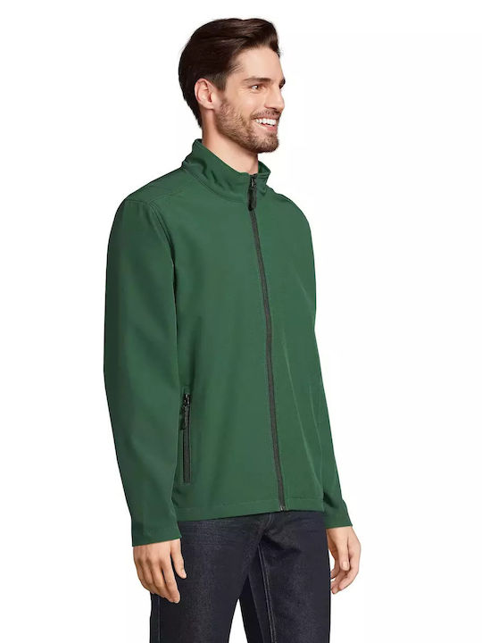 Sol's Race Men's Short Sleeve Promotional Cardigan Green