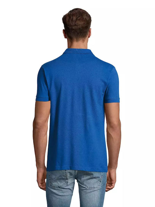 Sol's Perfect Men's Short Sleeve Promotional Blouse Blue