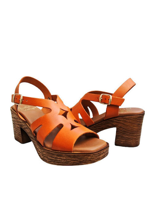 Leather Sandals Anatomic Brown