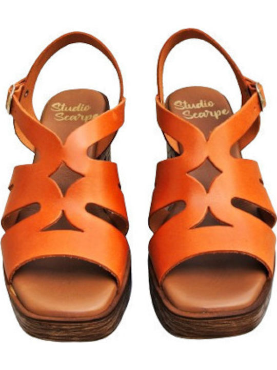 Leather Sandals Anatomic Brown