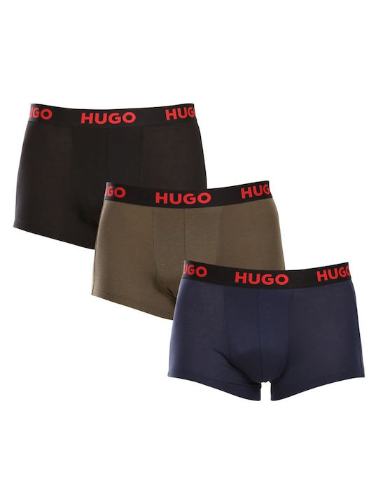 Hugo Boss Ανδρικά Μποξεράκια Multicolor 3Pack