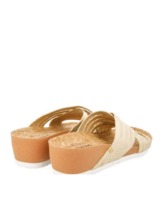 Women's Platform Wedge Sandals Gold