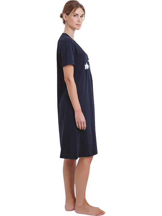 Odyssey Лятна Дамска Нощница Dark Blue