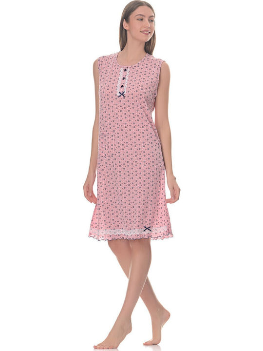 Love Cămașă de noapte pentru Femei Floral Pink