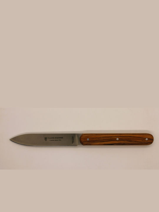 Claude Dozorme Olive Wood Μαχαίρια Φιλεταρίσματος από Ανοξείδωτο Ατσάλι 11cm 6τμχ