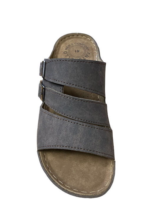 Herrensandalen in Braun Farbe
