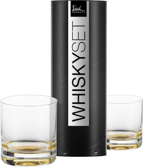 Eisch Σετ Ποτήρια Ουίσκι / Κοκτέιλ/Ποτού από Κρύσταλλο σε Χρυσό Χρώμα 400ml 2τμχ