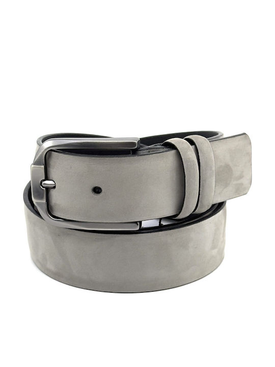 Men's Belt Leather Gray