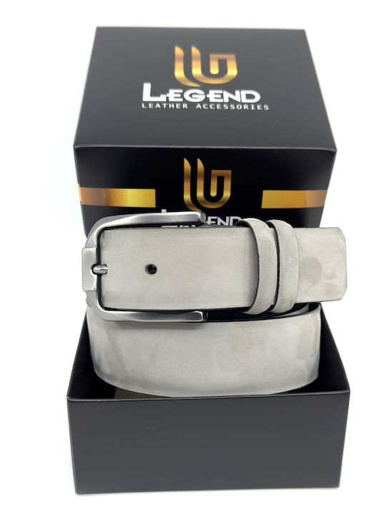 Men's Belt Leather Gray