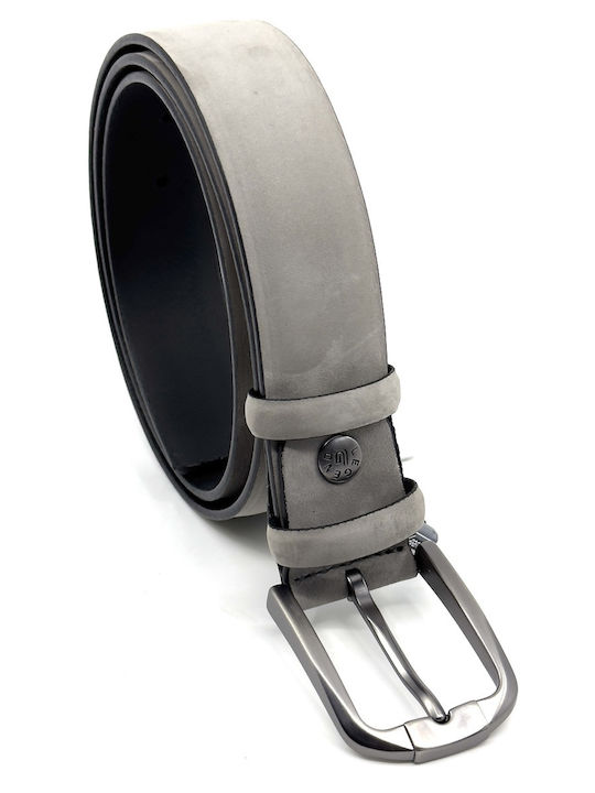 Men's Belt Leather Gray