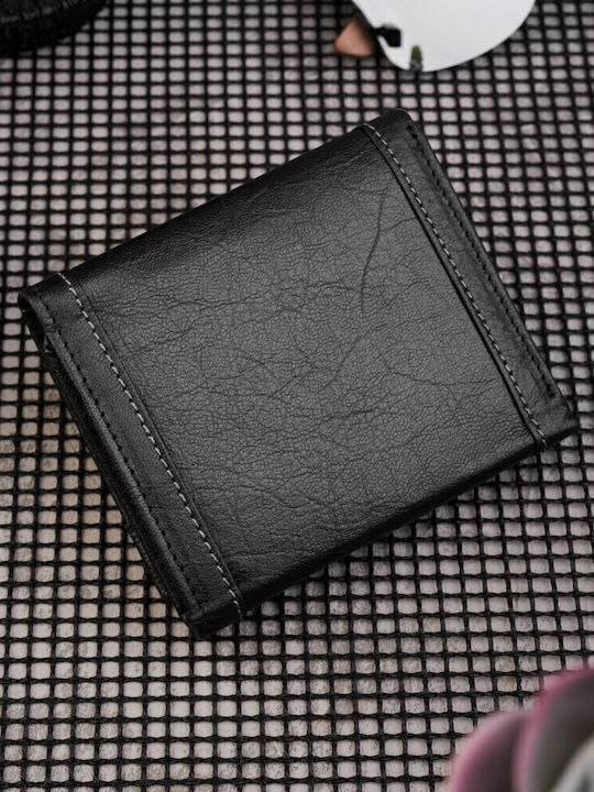 Leather Men's Wallet with RFID Black