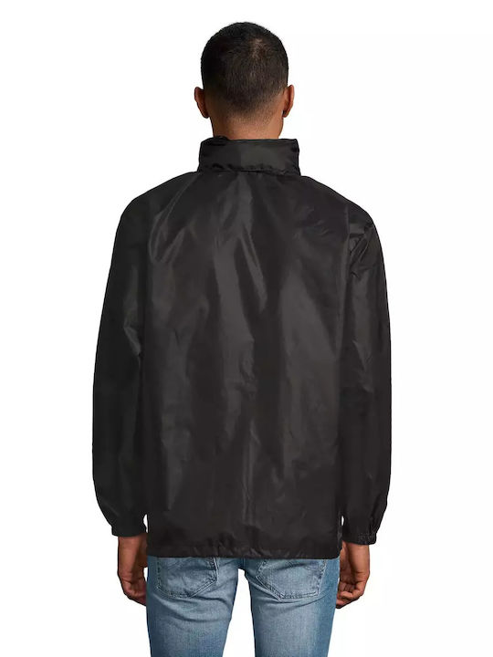 Sol's Men's Jacket Waterproof and Windproof Black