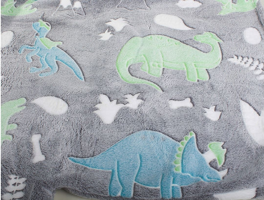 Children's Hooded Blanket Hood Sleeves Zola Phosphorescent Inserts Warm Fuzzy Room