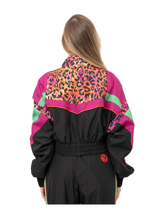 Just Cavalli Scurt Jachetă de femei Puffer pentru iarnă Colorful