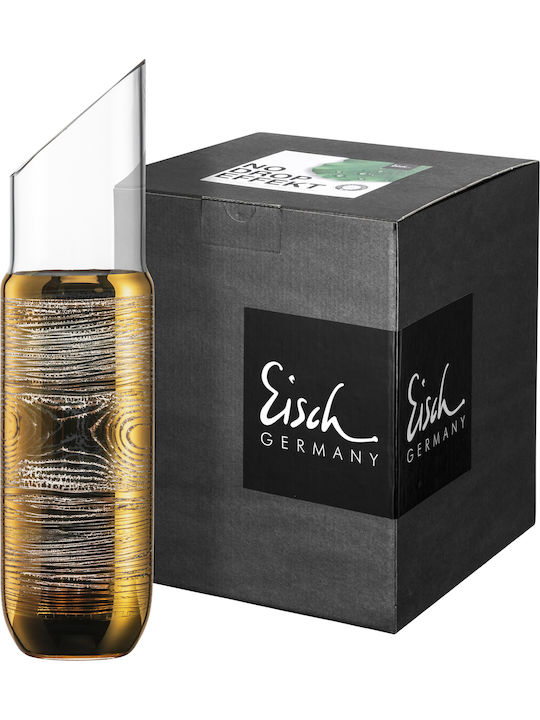 Eisch Κρυστάλλινη Καράφα Σερβιρίσματος Κρασιού 37.5εκ. με Πώμα Χρυσή