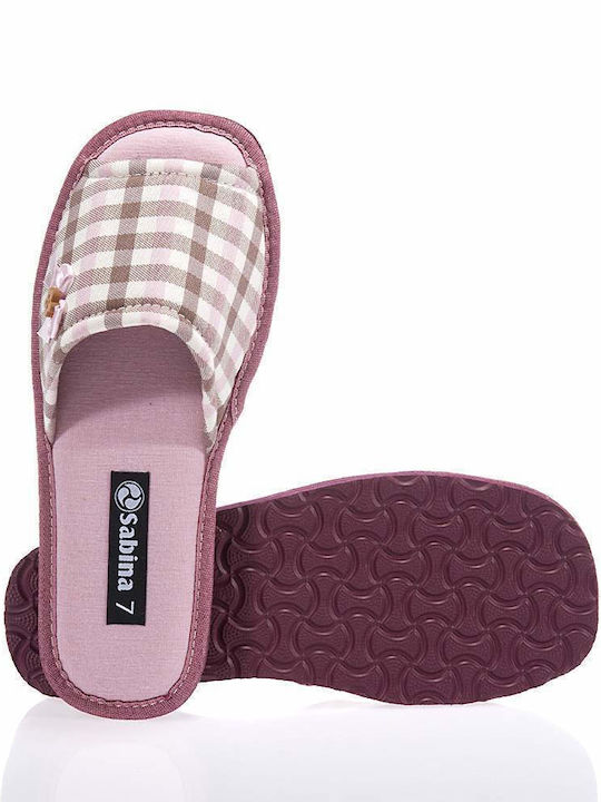 Sabina Winter Women's Slippers in Pink color