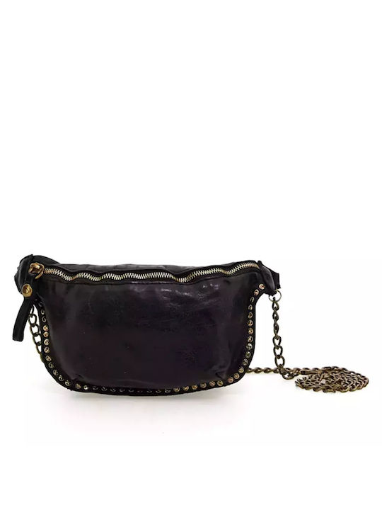 Campomaggi Leather Waist Bag Black