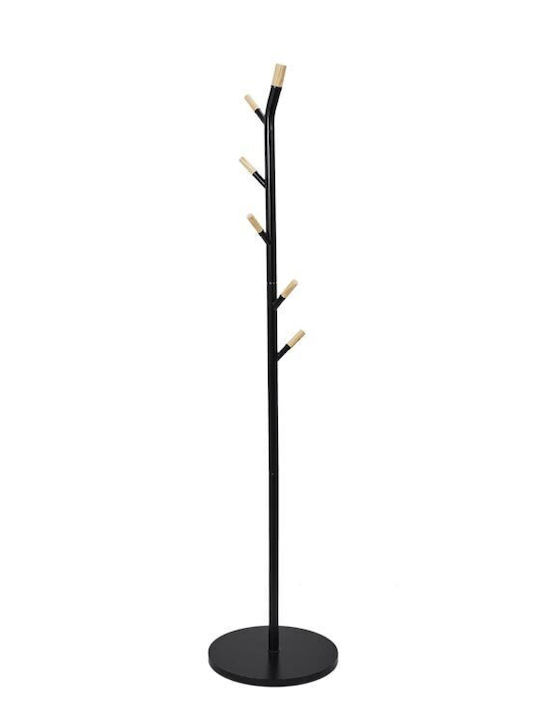 The Home Deco Factory Καλόγερος Μεταλλικός Μαύρος 40x40x175cm
