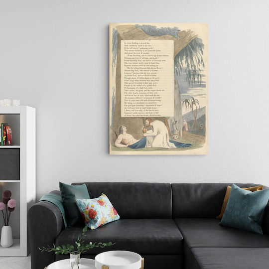 Young's Night Thoughts, Page 37, "love, And Love Only, Is The Loan For Love" Painting on Canvas 150x100cm